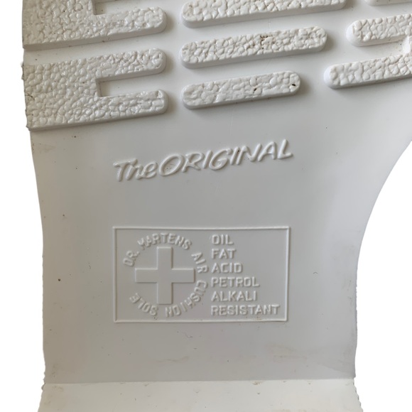 Dr. Martens 1460 Pascal Mono 8-eye White Boot Women's Size 9 - Picture 11 of 11